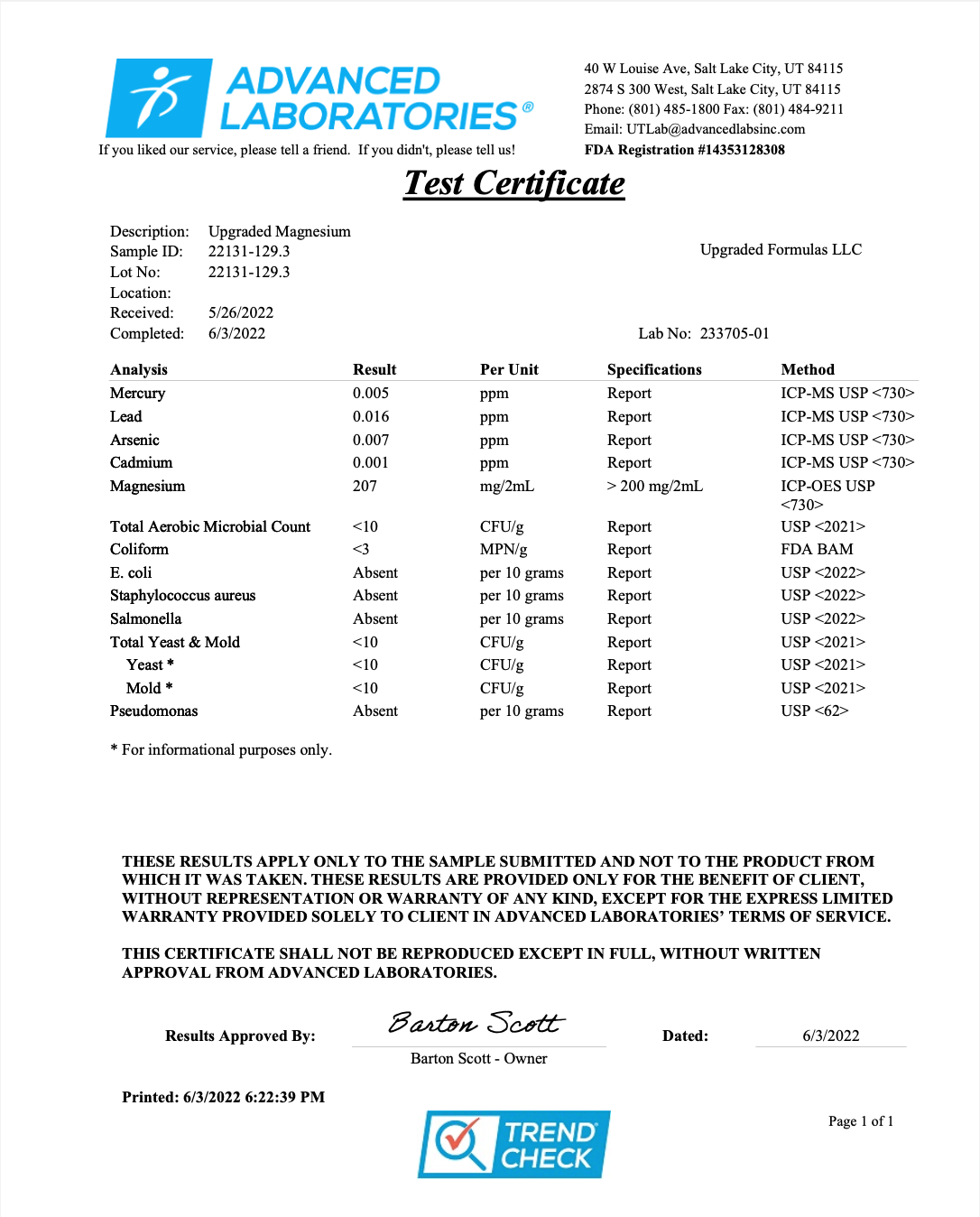 Liquid Magnesium