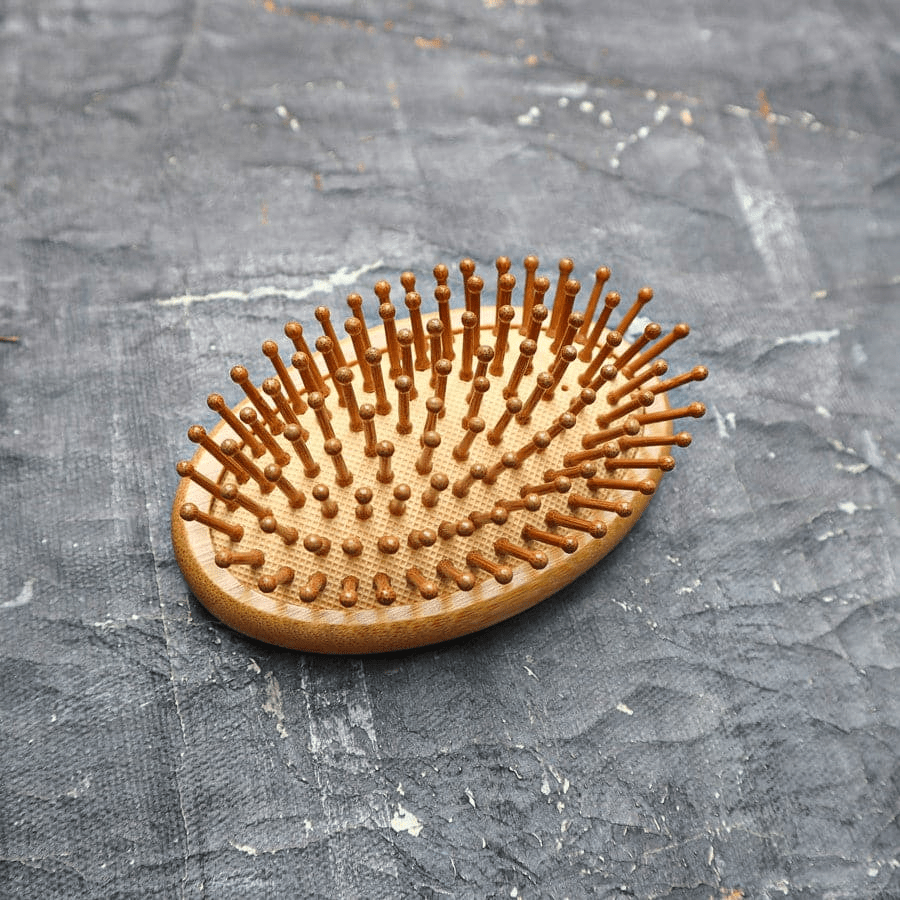 Bamboo Travel Hair Brush Set